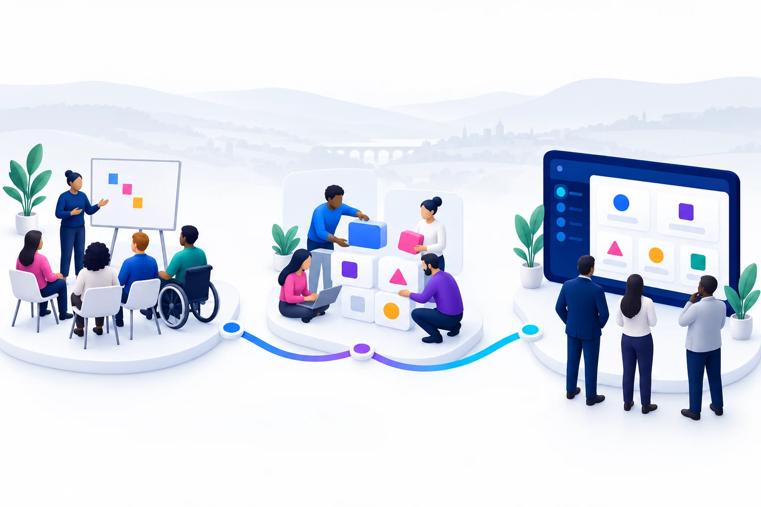 Training experience, collaborative product development and dependable software connected as one company journey.